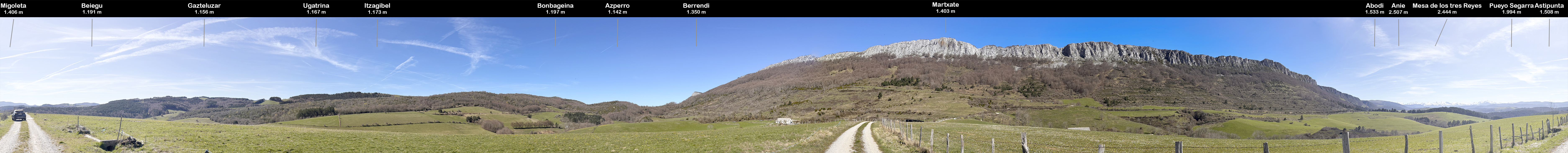 Desde el Motxorro bizkarra / Motxorro bizakarratik. Hiriberri / Villanueva de Aezkoa